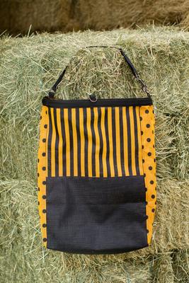 Show full view: Mackey Equine Accessories Bee Mine Horse Hay Bag, Black/Yellow slide 2 of 2