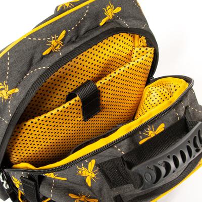 Show full view: Mackey Equine Accessories Bee Mine Equestrian Backpack, Black/Yellow slide 4 of 9