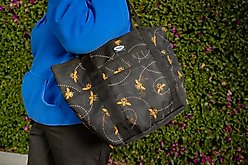 Mackey Equine Accessories Bee Mine Horse Personal Tote, Black/Yellow slide 2 of 9