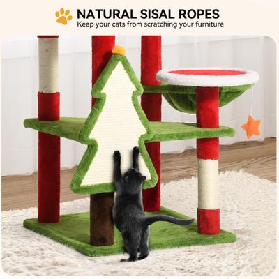 Show full view: Yitahome 54-in Multi-Level Chrismas Cat Tree & Condo slide 5 of 7