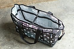 Mackey Equine Accessories Dandy Horse Grooming Tote Organizer Bag, Black/White slide 2 of 2