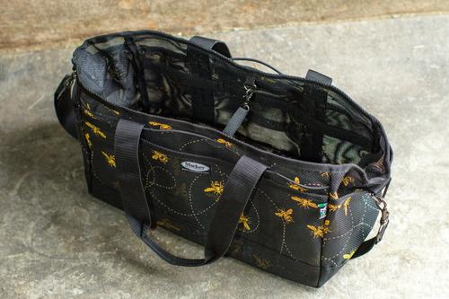 Show full view: Mackey Equine Accessories Bee Mine Horse Grooming Tote Organizer Bag, Black/Yellow slide 2 of 3