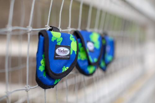 Show full view: Mackey Equine Accessories Flying Frogs Horse Treat Bag, Blue/Green slide 3 of 5