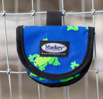 Show full view: Mackey Equine Accessories Flying Frogs Horse Treat Bag, Blue/Green slide 2 of 5