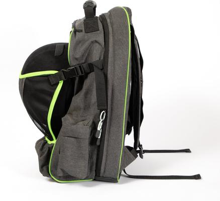 Show full view: Mackey Equine Accessories Classic Equestrian Backpack, Grey/Green slide 6 of 9