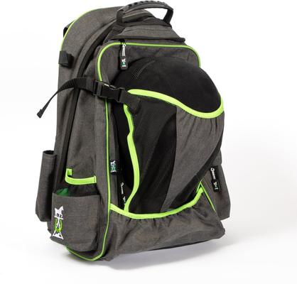 Show full view: Mackey Equine Accessories Classic Equestrian Backpack, Grey/Green slide 2 of 9