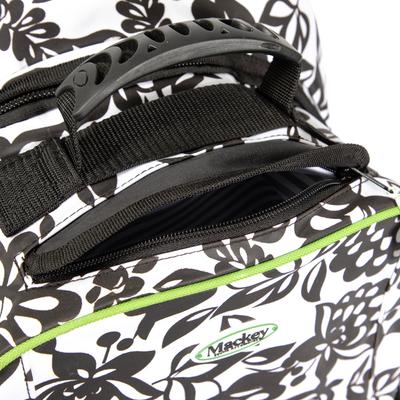 Show full view: Mackey Equine Accessories Dandy Equestrian Backpack, Black/White slide 4 of 9