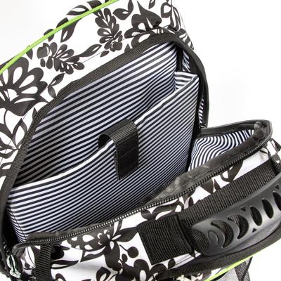 Show full view: Mackey Equine Accessories Dandy Equestrian Backpack, Black/White slide 3 of 9