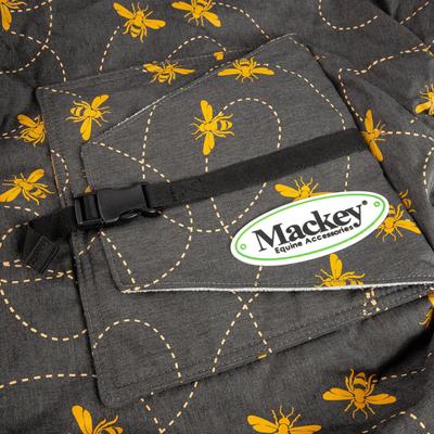 Show full view: Mackey Equine Accessories Bee Mine Dressage Saddle Cover, Black/Yellow slide 3 of 8