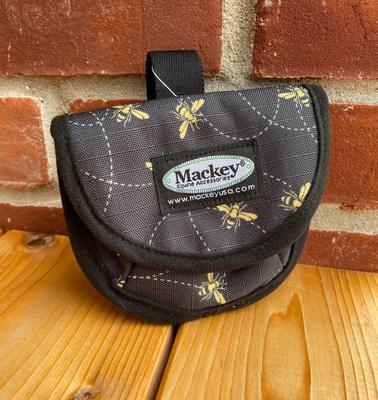 Show full view: Mackey Equine Accessories Bee Mine Horse Treat Bag, Black/Yellow slide 3 of 6
