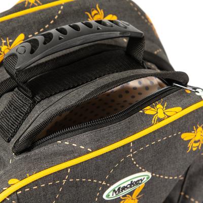 Show full view: Mackey Equine Accessories Bee Mine Equestrian Backpack, Black/Yellow slide 5 of 9