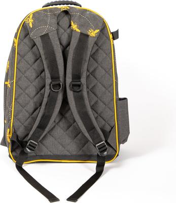 Show full view: Mackey Equine Accessories Bee Mine Equestrian Backpack, Black/Yellow slide 2 of 9