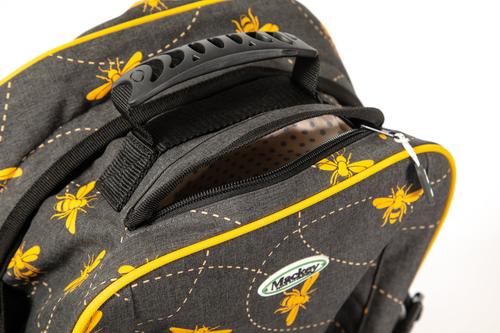 Show full view: Mackey Equine Accessories Bee Mine Equestrian Backpack, Black/Yellow slide 3 of 9