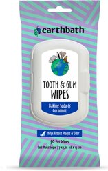 Earthbath Tooth & Gum Dental Wipes for Dogs, 50 count