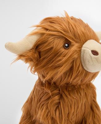 Show full view: Barbour Highland Cow Squeaky Plush Dog Toy slide 4 of 5
