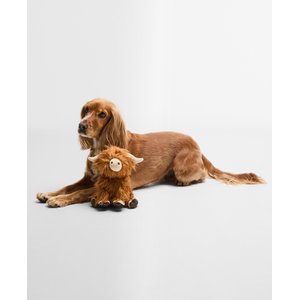 Barbour Highland Cow Squeaky Plush Dog Toy