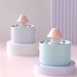 Happy & Polly Mushroom Ceramic Cat Water Fountain, Purple, 1.2L/33-oz