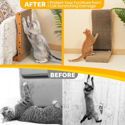 Show full view: Happy & Polly Corrugated Cardboard Cat Scratcher, Brown, 1 Count slide 6 of 10