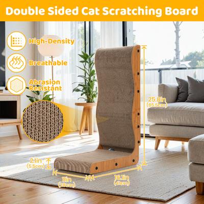 Show full view: Happy & Polly Corrugated Cardboard Cat Scratcher, Brown, 1 Count slide 7 of 10