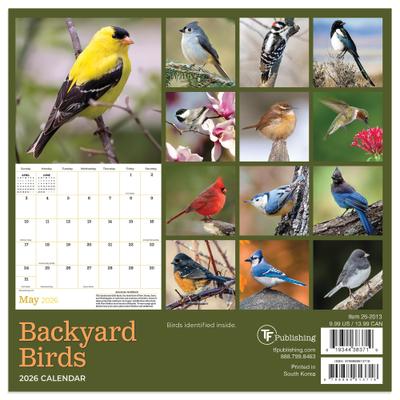 Show full view: 2026 Backyard Birds Mini Calendar slide 2 of 5