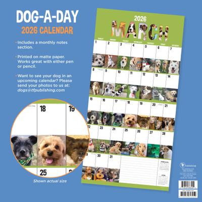Show full view: 2026 Dog-A-Day Wall Calendar slide 3 of 5