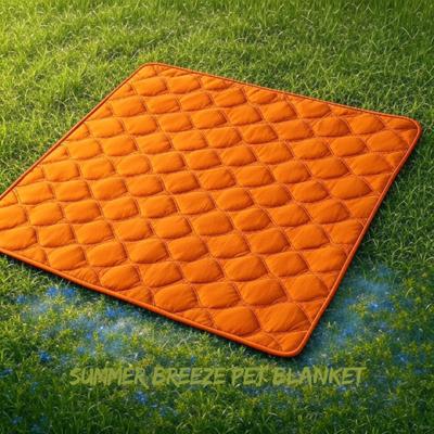 Show full view: Allisandro Summer Waterproof Lightweight Dog & Cat Blanket, Orange, 50 x 40-in slide 2 of 6