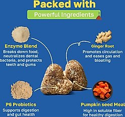 Happy Paws Digestive Health Soft Chews Supplement for Dogs, 100 count slide 2 of 7