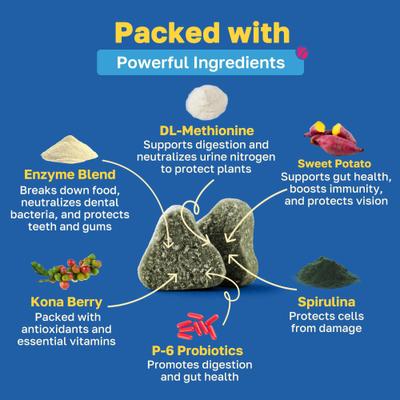 Show full view: Happy Paws Lawn Saver Soft Chews Supplement for Dogs, 100 count slide 4 of 10