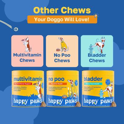 Show full view: Happy Paws Cognitive Soft Chews Supplement for Dogs, 100 count slide 7 of 10