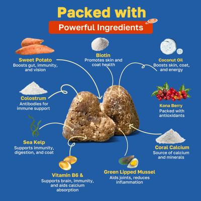 Show full view: Happy Paws 10 in 1 Multivitamin Soft Chews Supplement for Dogs, 100 count slide 4 of 10