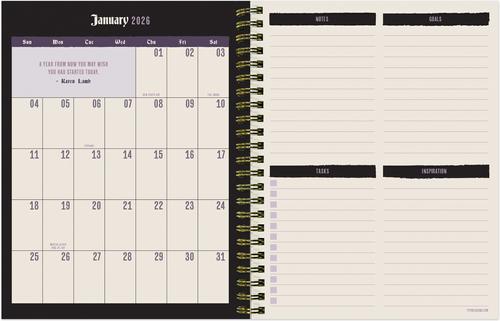 Show full view: 2026 Pretty Kitty Medium Weekly Monthly Planner slide 8 of 9