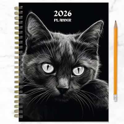 Show full view: 2026 Pretty Kitty Medium Weekly Monthly Planner slide 6 of 9