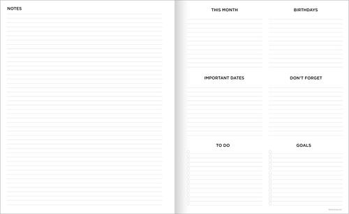 Show full view: 2026 Exotic Cat Large Monthly Planner slide 3 of 7