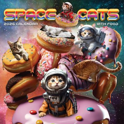 Show full view: 2026 Space Cats Wall Calendar slide 3 of 5