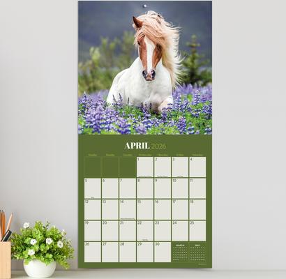 Show full view: 2026 Horses Wall Calendar slide 5 of 5