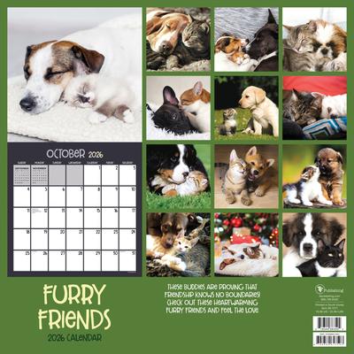 Show full view: 2026 Furry Friends Wall Calendar slide 2 of 5