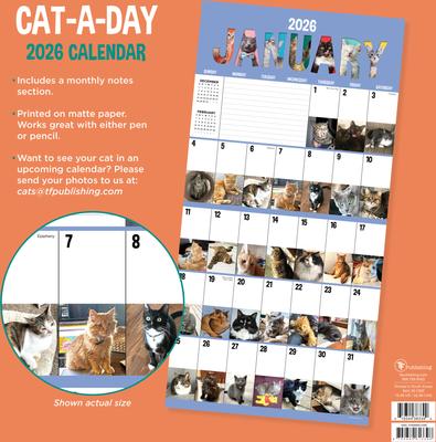 Show full view: 2026 Cat-A-Day Wall Calendar slide 2 of 6