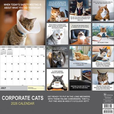 Show full view: 2026 Corporate Cats Wall Calendar slide 2 of 5