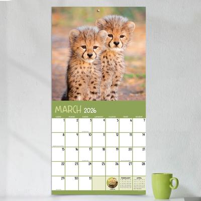 Show full view: 2026 Baby Animals Wall Calendar slide 4 of 5