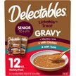 Show in main carousel: Hartz Delectables Gravy Senior 10+ Variety Lickable Cat Treats, 1.4-oz pouch, 12 count slide 1 of 12