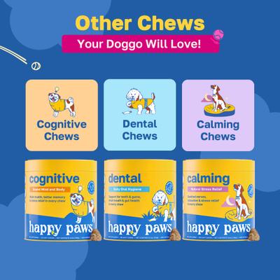 Show full view: Happy Paws Hip & Joint Soft Chews Supplement for Dogs, 100 count slide 7 of 10