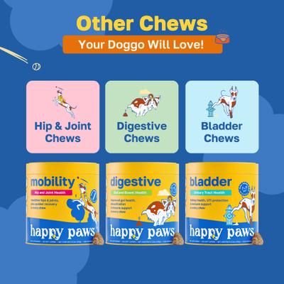 Show full view: Happy Paws No Poo Soft Chews Supplement for Dogs, 100 count slide 7 of 10