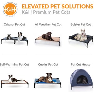 K&H Pet Products Original Pet Cot Replacement Dog Bed Cover, Chocolate, Large