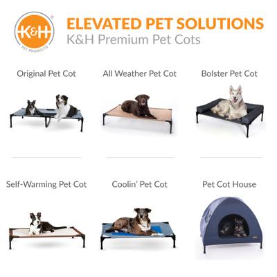 Show full view: K&H Pet Products Original Pet Cot Replacement Dog Bed Cover, Gray, X-Large slide 8 of 12