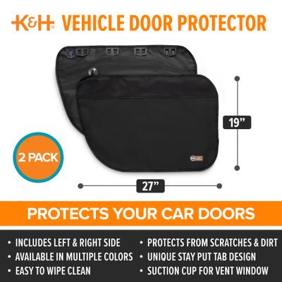 Show full view: K&H Pet Products Vehicle Door Protector, Black slide 4 of 12