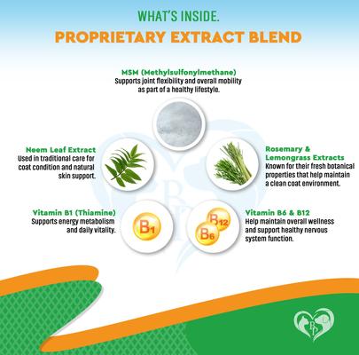 Show full view: Beloved Pets Oral Flea & Tick Support Multivitamin Supplement for Dogs & Cats, 60-ml bottle slide 3 of 8