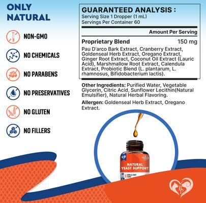 Show full view: Beloved Pets Natural Yeast Support for Skin & Coat, Healthy Inflammatory Balance in Dogs & Cats, 2-fl oz Bottle slide 8 of 10
