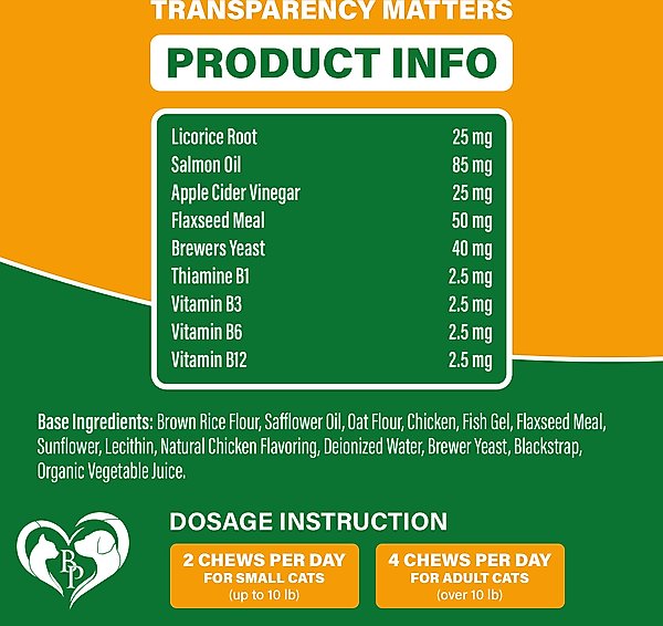 Show full view: Beloved Pets Flea & Tick Support Chewable Treats with Chicken Flavor for Cats, 10-oz pack slide 7 of 10