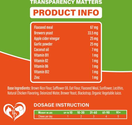 Show full view: Beloved Pets Flea & Tick Support Chicken Flavor Chewable Supplements for Dogs, 10-oz pack slide 6 of 8