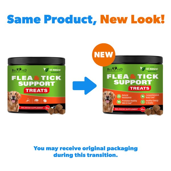 Beloved Pets Flea & Tick Chicken Flavor Chewable Supplements for Dogs, 10-oz pack